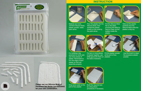 J's Work PPA3062 1/35 スラブストーン用シリコンモールド 3 (大)