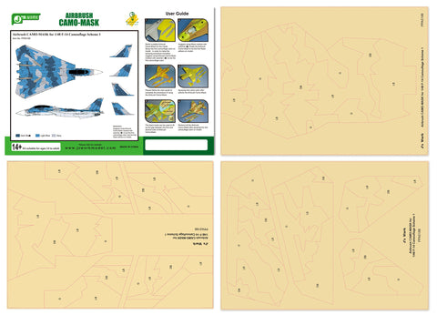 J's Work PPA5188 エアブラシ用迷彩マスキング 1/48 F-14 カモフラージュ スキーム 1