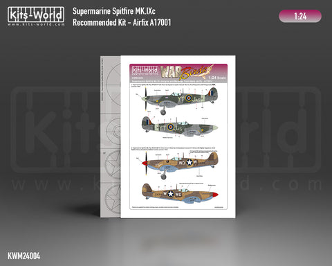 Kitsworld KWM24004 1/24 Supermarine Spitfire Mk. IXc, MH358/YT-JAS, flown by Squadron Leader James E. Storrar