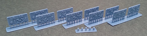 ケイスタイル KS-PA10 1/24 ナンバープレート5ナンバーセット