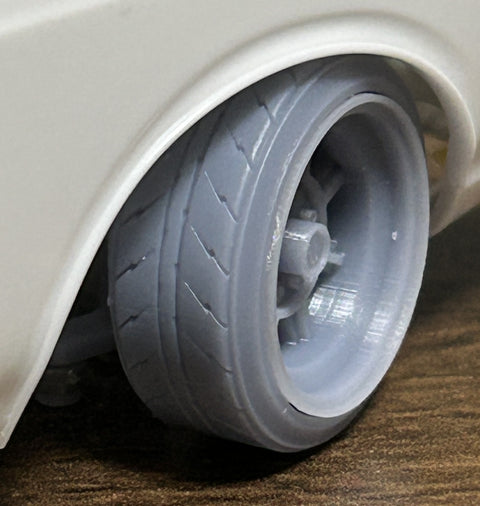 ケイスタイル KS-PA77 1/24 KS-CU13専用14インチタイヤ(1.5°/3°)