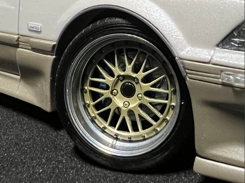 ケイスタイル KS-SP28 1/24 T社トヨタMZ20ソアラ用ローダウンパーツ BBS-LM版