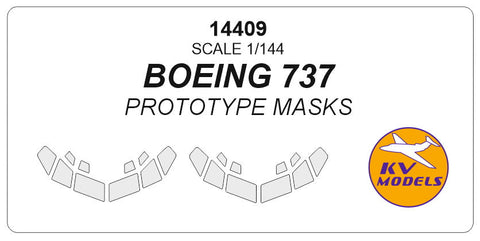 KVモデル 14409 1/144 ボーイング 707, 727, 737 (Correct masks)