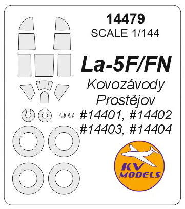 KVモデル 14479 1/144 ラボーチキン La-5F / La-5FN (KOVOZAVODY PROSTEJOV) + ホイール キャノピーマスキングシート