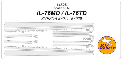 KVモデル 14825 1/144 イリューシン IL-76MD / IL-76TD (ズベズダ #7011, #7029)