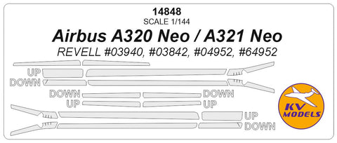 KVモデル 14848 1/144 エアバス A320 Neo, A321 Neo (レベル #03942, #04952)