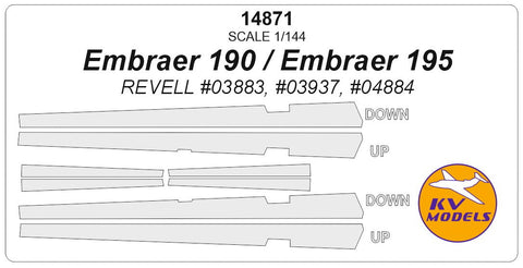 KVモデル 14871 1/144 エンブラエル 190 / 195 (レベル #03937, #03883, #04884)