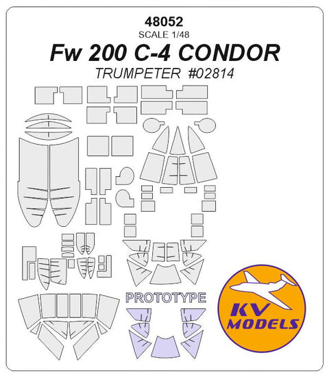 KVモデル 48052 1/48 Fw 200 C-4 コンドル (トランぺッター #02814)