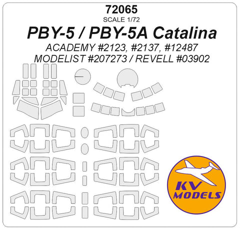 KVモデル 72065 1/72 PBY-5 / PBY-5A カタリナ (レベル/アカデミー/モデリスト)