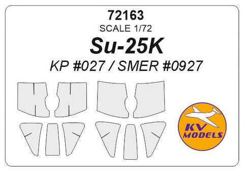 KVモデル 72163 1/72 Su-25 K (masks for two versions)