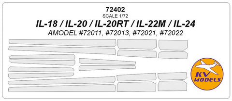 KVモデル 72402 1/72 IL-18 / IL-20 / IL-20RT / IL-22M / IL-24 (Aモデル #72011, #72013, #72021, #72022)