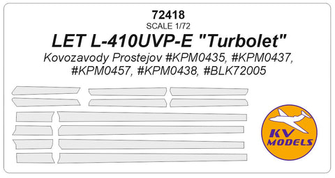 KVモデル 72418 1/72 Let L-410UVP-E ″ターボレット″ (Kovozavody Prostejov)