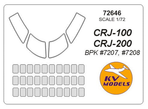 KVモデル 72646 1/72 CRJ-100 / CRJ-200 (BPK #7207, #7208)