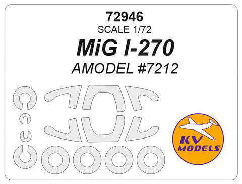 KVモデル 72946 1/72 MiG I-270 (Aモデル #7212) + ホイール キャノピーマスキングシート