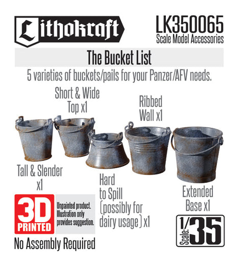 リソクラフト LK350065 1/35 WWII ドイツ バケツセット(5個入)