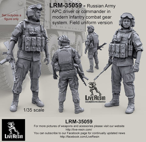 ライブレジン LRM-35059 1/35 現用 ロシア陸軍APCドライバー コンバットギアシステムセット12 フィールドユニフォームバージョン