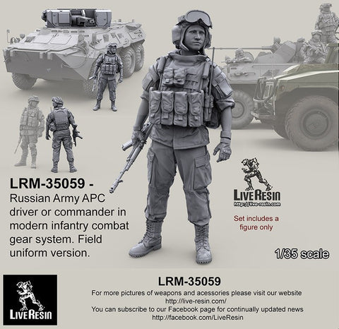 ライブレジン LRM-35059 1/35 現用 ロシア陸軍APCドライバー コンバットギアシステムセット12 フィールドユニフォームバージョン