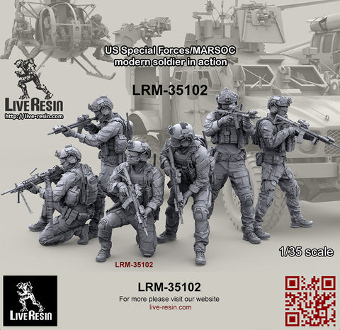 ライブレジン LRM35102 1/35 アメリカ海兵隊特殊作戦コマンド MARSOC インアクション 1(1体)