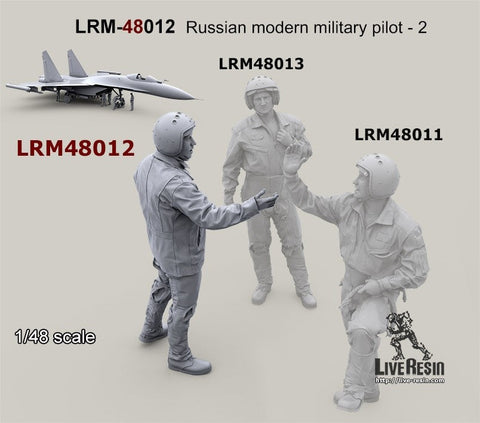 ライブレジン LRM48012 1/48 現用 ロシア軍パイロット 2