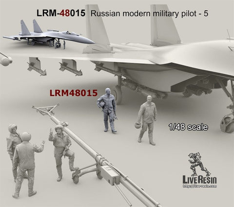 ライブレジン LRM48015 1/48 現用 ロシア軍パイロット 5