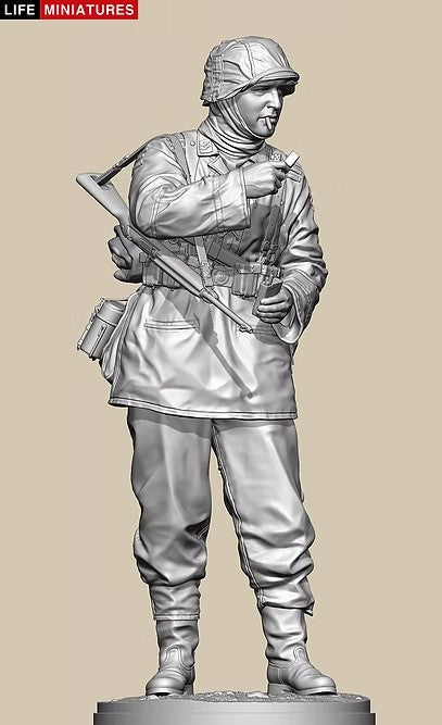 ライフミニチュア LM35008 1/35 WWII ドイツ ポトー迎撃戦 ハンセン戦闘団のM1カービンを持つ小銃手 バルジの戦い1944