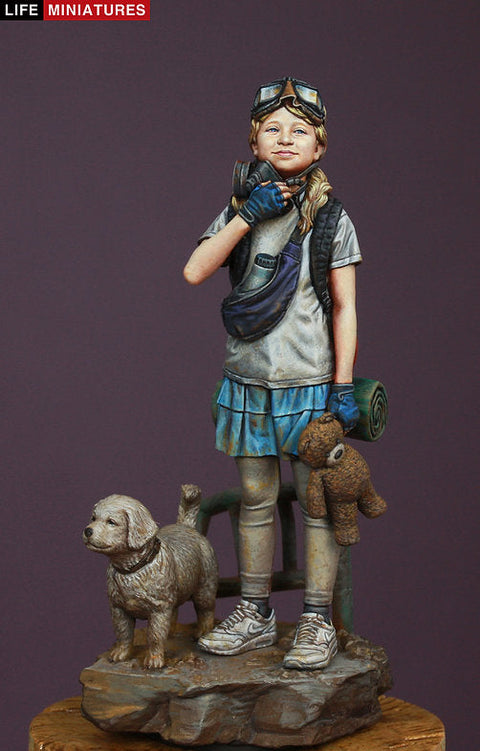 ライフミニチュア LM-FUS004 1/20 深呼吸 パンデミック後の子供(90mm)