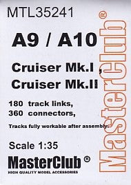マスタークラブ MTL-35241 1/35 巡航戦車 A9 Mk.I , 巡航戦車 A10 Mk.II用履帯