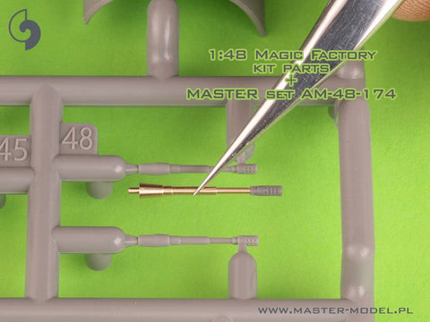 マスター AM-48-174 1/48 A-4 スカイホーク - コルト Mk12 20mm オートキャノン バレル