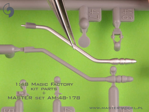 マスター AM-48-178 1/48 A-4 スカイホーク - BENT 給油プローブ ブーム (A-4M/N, OA-4M & late A-4E/F & TA-4F/J用)