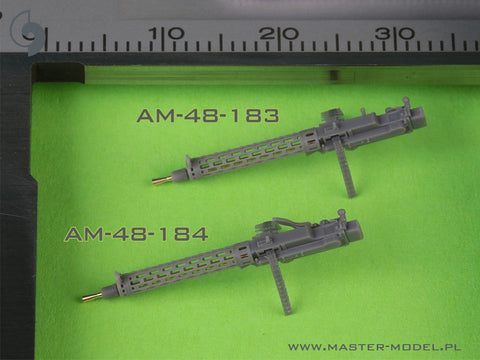 マスター AM-48-184 1/48 WWI ドイツ シュパンダウ LMG 08/15 機関銃 (2丁) - ロングチャージングハンドル付き