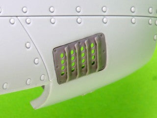 マスター AM-48-191 1/48 P-51 マスタング - キャブレター エアフィルター カバー - RAF ルーバータイプ - バージョンB (エアフィックス用)
