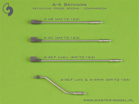 マスター AM-72-165 1/72 A-4 スカイホーク - BENT 給油プローブ ブーム ( A-4M/N, OA-4M & late A-4E/F & TA-4F/J用)