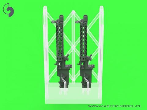 マスター AM-72-169 1/72 WWI ドイツ シュパンダウ LMG 08/15 機関銃 (2丁) - ショートチャージングハンドル付き