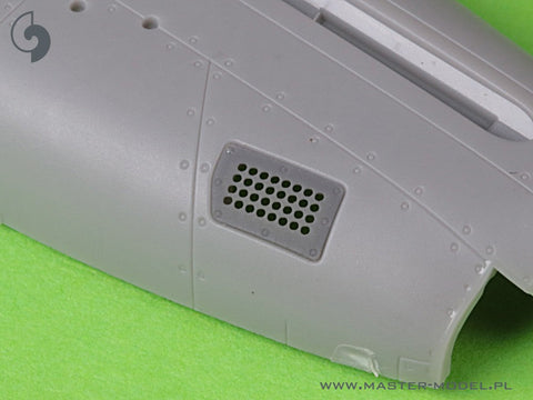 マスター AM-72-171 1/72 P-51 マスタング - キャブレターエアフィルターカバー - 標準穴タイプ (アロマホビー用)