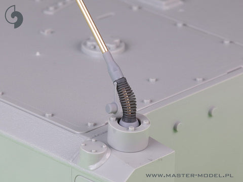 マスター GM-16-008 1/16 レオパルト 2 A7V 他 Comrod VHF3088VMアンテナ (2個) - 傾斜バージョン