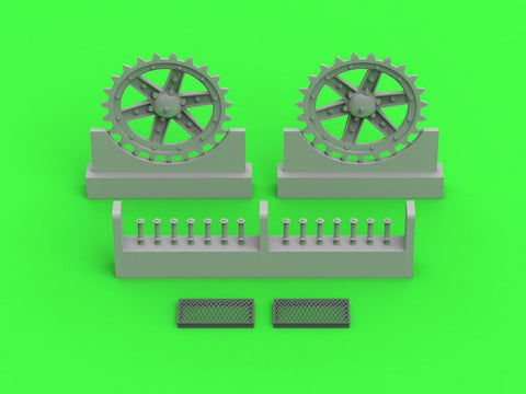 マスター GM-35-037 1/35 ポーランド 軽戦車7TP - 駆動輪 & エンジングリル (IBG用)