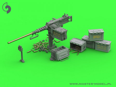マスター GM-35-063 1/35 ブローニング M2HB .50 口径 (12.7mm) 戦車マウント用機関銃 - WWII型 (初期のトレイを備えた初期の M23 クレードル)