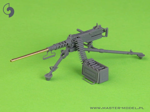 マスター GM-35-064 1/35 ブローニング M2HB .50 口径 (12.7mm) M3 三脚付き機関銃 - WWII型 (M2 弾薬箱付き)
