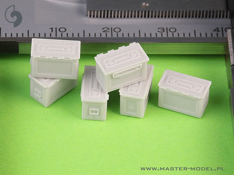 マスター GM-35-068 1/35 ブローニング M2 .50 口径機関銃用 M2 弾薬箱 - WWII型 (6個) クローズ