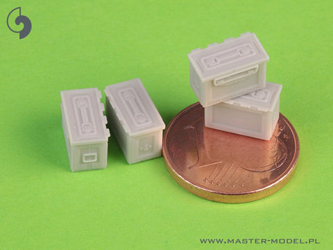 マスター GM-35-068 1/35 ブローニング M2 .50 口径機関銃用 M2 弾薬箱 - WWII型 (6個) クローズ