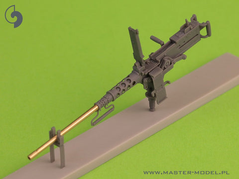 マスター GM-35-069 1/35 ブローニング M2HB .50 cal (12,7mm) - タンクマウント - WWII 初期バージョン (D69820 クレイドル スモール50 弾薬缶 D68375)