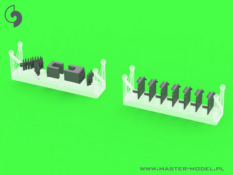 マスター GM-35-071 1/35 初期小型(50発)弾薬缶 (D68375) ブローニング M2HB .50 cal 機関銃 (6ピース) - オープン