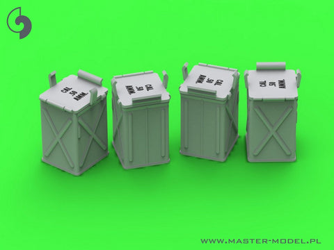 マスター GM-35-072 1/35 初期小型(50発)弾薬缶 (D68375) ブローニング M2HB .50 cal 機関銃 (6ピース) - クローズ