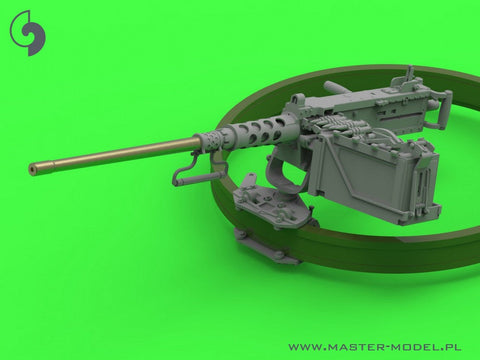 マスター GM-35-073 1/35 ブローニング M2HB .50 cal (12,7mm) - M49 リングマウント用 (D40721 キャリッジ/D40733 クレイドル/D40731 修理済み弾薬缶 or D90078 トレイ)