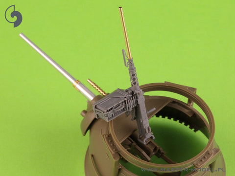 マスター GM-35-073 1/35 ブローニング M2HB .50 cal (12,7mm) - M49 リングマウント用 (D40721 キャリッジ/D40733 クレイドル/D40731 修理済み弾薬缶 or D90078 トレイ)