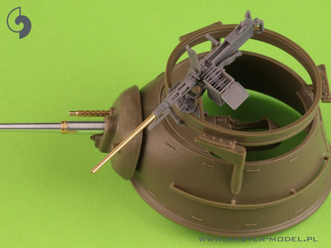 マスター GM-35-073 1/35 ブローニング M2HB .50 cal (12,7mm) - M49 リングマウント用 (D40721 キャリッジ/D40733 クレイドル/D40731 修理済み弾薬缶 or D90078 トレイ)