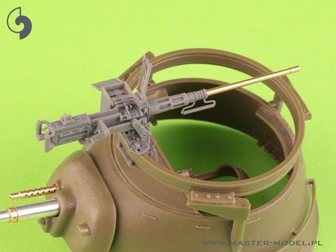 マスター GM-35-073 1/35 ブローニング M2HB .50 cal (12,7mm) - M49 リングマウント用 (D40721 キャリッジ/D40733 クレイドル/D40731 修理済み弾薬缶 or D90078 トレイ)