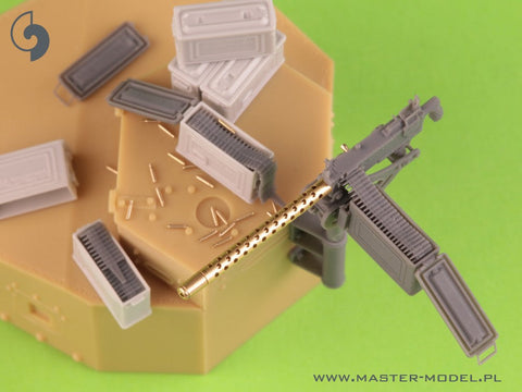マスター GM-35-087 1/35 ブローニング M1919 A4 .30 cal (7,62mm) - 対空M20 マウント (M3 スチュアート) or D7431 cradle (M3スカウトカー用)