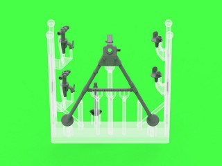 マスター GM-35-088 1/35 ブローニング M1919 A4 .30口径 (7,62mm) - M2トライポッドのマシンガン (M1弾薬箱付き)