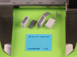 マスター GM-35-090 1/35 M1 弾薬缶 ブローニング M1919用 (6 ピース) - オープン